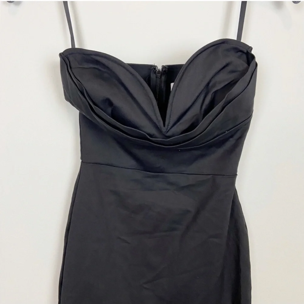 More To Come Sophia Strapless Midi Dress in Black - Picture 8 of 9